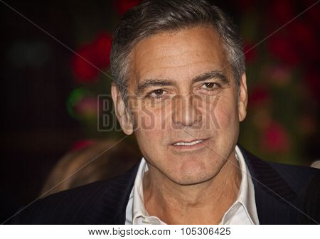 BERLIN, GERMANY - FEBRUARY 08: George Clooney attends 'The Monuments Men' premiere during 64th Berlinale International Film Festival at Berlinale Palast on February 8, 2014 in Berlin, Germany.