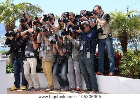 CANNES, FRANCE - MAY 14: Photographers attends the 'Grace of Monaco' photocall during the 67th Annual Cannes Film Festival on May 14, 2014 in Cannes, France. 