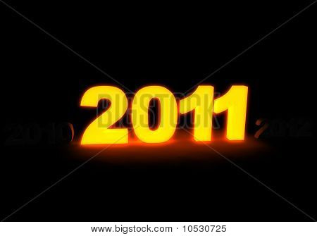 Nieuwjaar - 2011 gloeiend ijzer