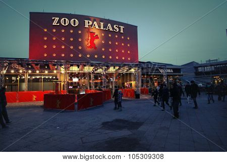 BERLIN, GERMANY - FEBRUARY 7: Zoo Palast, the main venue at the 64th Berlinale International Film Festival on February 7, 2014 in Berlin, Germany