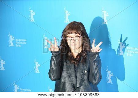 BERLIN, GERMANY - FEBRUARY 5: Isabel Coixet poses during the photocall for the 'Nadie quiere la noche' (Nobody Wants the Night) presented at the 65th Film Festival in Berlin, on February 5, 2015.