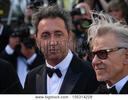 CANNES, FRANCE - MAY 20, 2015: Harvey Keitel   attends the 'Youth' Premiere during the 68th annual Cannes Film Festival on May 20, 2015 in Cannes, France.