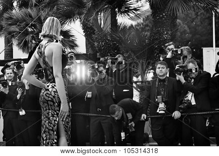 Eleonore Boccara attends the 'Dheepan' Premiere during the 68th annual Cannes Film Festival on May 21, 2015 in Cannes, France.