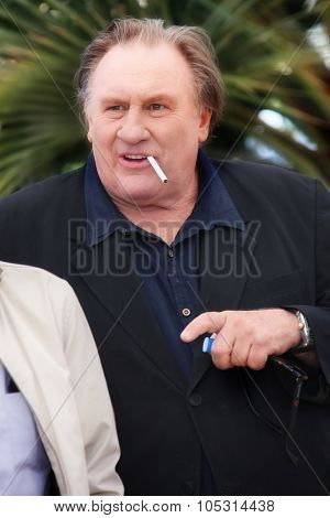 Actor Gerard Depardieu  attends the 'Valley Of Love' photocall during the 68th annual Cannes Film Festival on May 22, 2015 in Cannes, France.