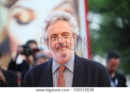 Nicola Piovani attends a premiere for 'Per Amor Vostro' during the 72nd Venice Film Festival at Palazzo del Casino on September 11, 2015 in Venice, Italy.