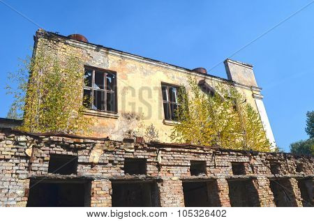 KIEV, UKRAINE - OCT 4, 2015: Abandoned radio communication centre on October 4, 2015 Kiev, Ukraine