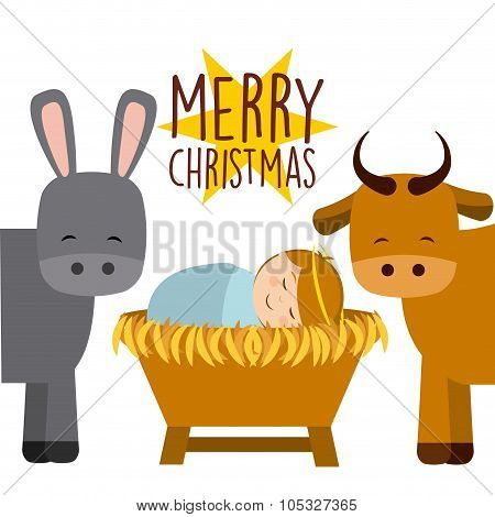 Christmas manger characters