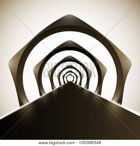 vector runway/corridor illustration