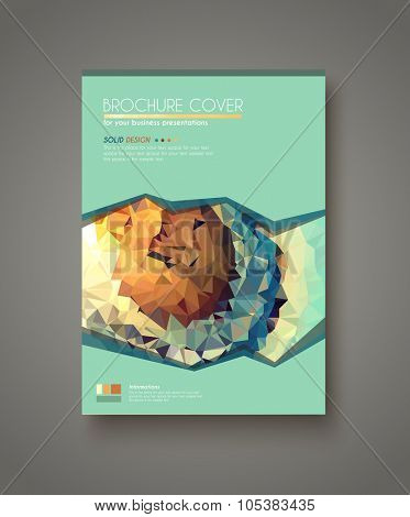 Brochure template, Flyer Design and Depliant Cover for business presentation and magazine covers.