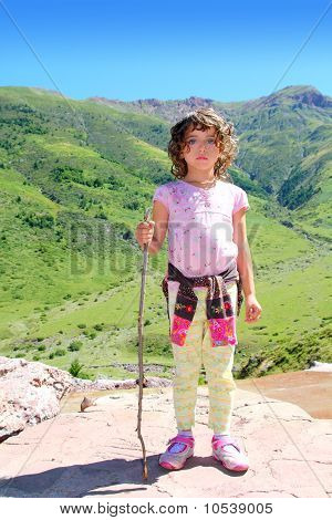 Explorer berg meisje Hicker Stick Cane Green Valley