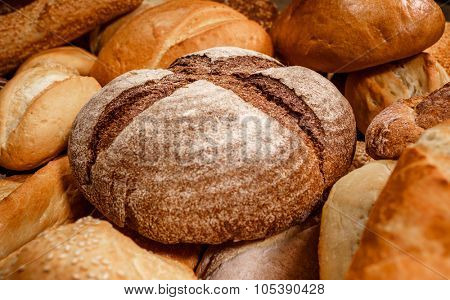Breads and baked goods close-up