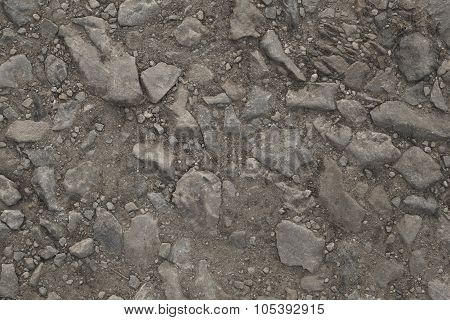 Crushed gravel texture