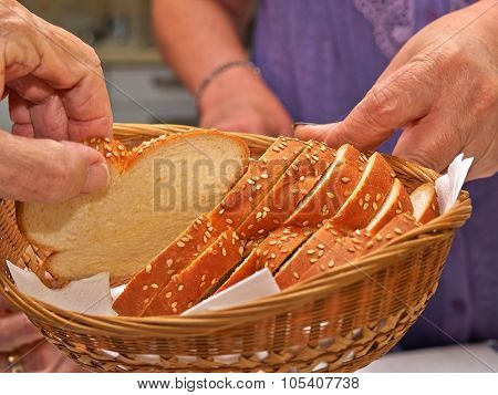 Freshly Baked Traditional Jewish Challah Bread