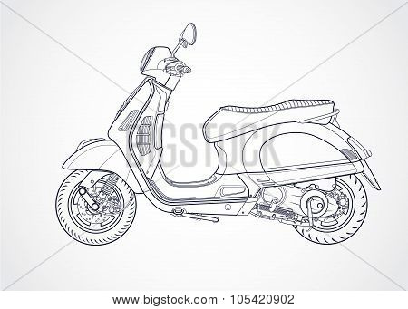 scooter vector