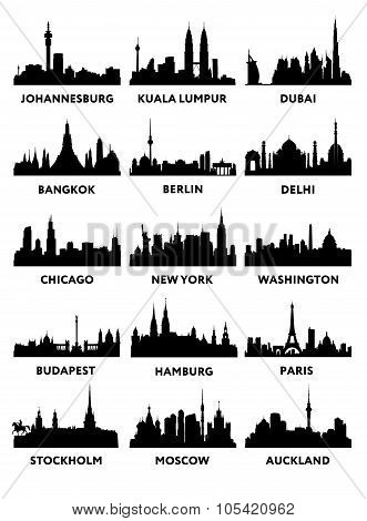 Silhouette city