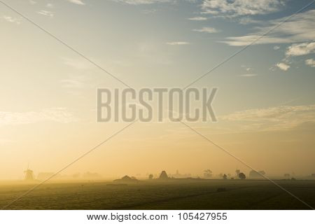 Two Wind Mills In Streefkerk