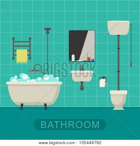 Bathroom flat banner.