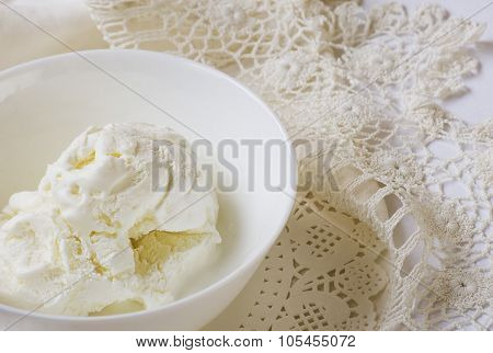 ice cream, sundae