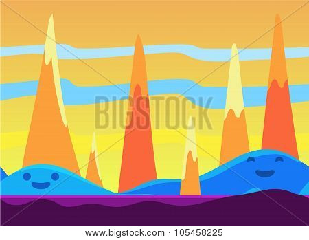 Game Background Vector Illustration Set
