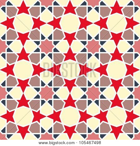 Arabesque pattern. Vector seamless traditional east design.
