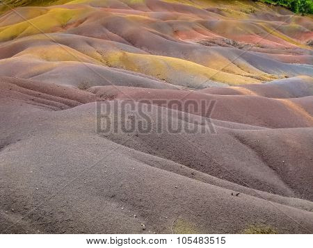 Colored sand dunes