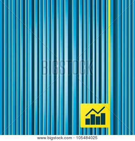 Graph chart sign icon. Diagram symbol.