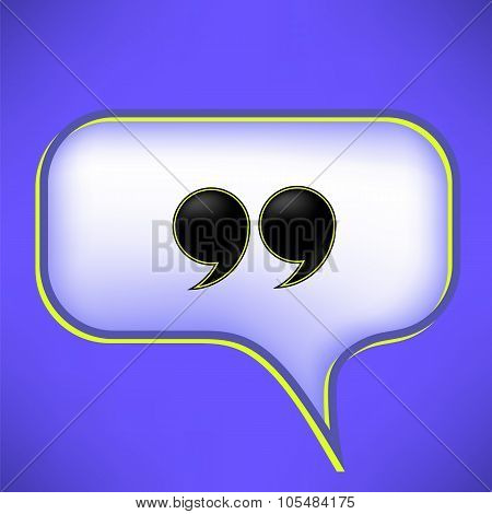 Dark Double Guotes