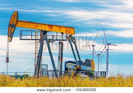 Oil Pump And Wind Turbines
