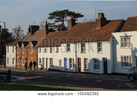 English village cottages on Bushey High Street