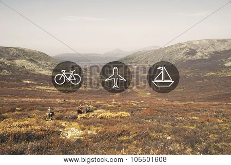 Transportation Transport Icon Travel Trip Concept