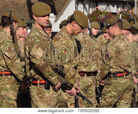 Troops of the Royal Anglian Regiment