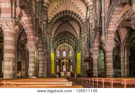 Inside Cathedral Notre Dame Of Saint Arnoux In Gap