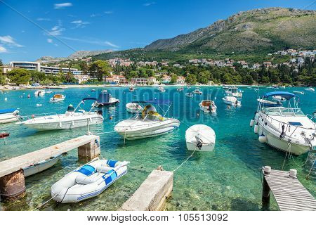 Coastal Town Mliny Located Close To Dubrovnik, Croatia