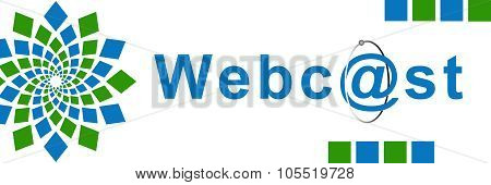 Webcast Green Blue Element Horizontal