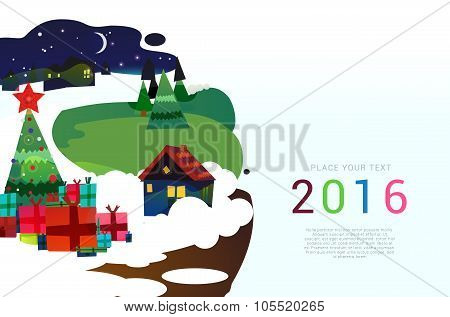 Christmas vector background.