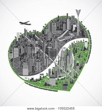 Big city illustration