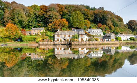 Autumn At Lerryn In Cornwall