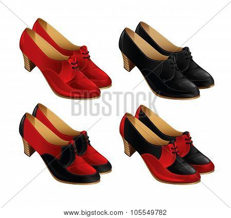 Set of classic shoes for women