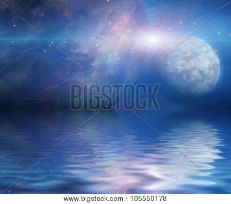 Waters reflection and Planets