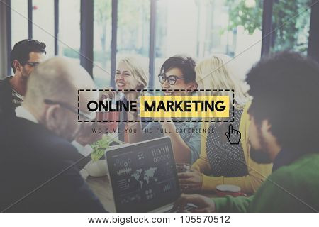 Online Marketing Advertisement Strategy Target Promotion Concept