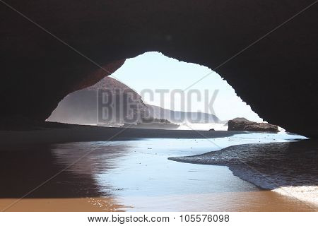 Arc on the Lezgira beach in Morocco.