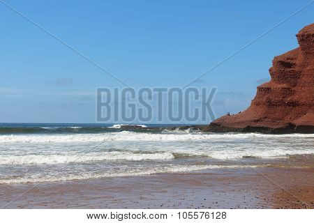 Lezgira beach in Morocco.