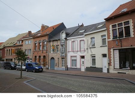 Street of Grimbergen, belgium