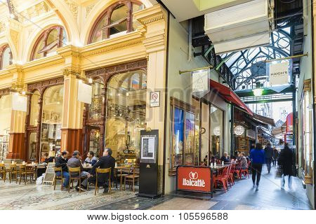 People In Stylish Cafes In Melbourne