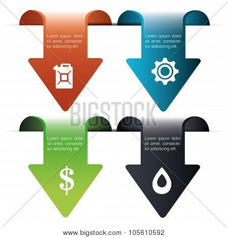 Oil prices infographic design