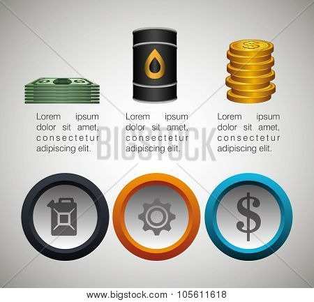 Oil prices infographic design