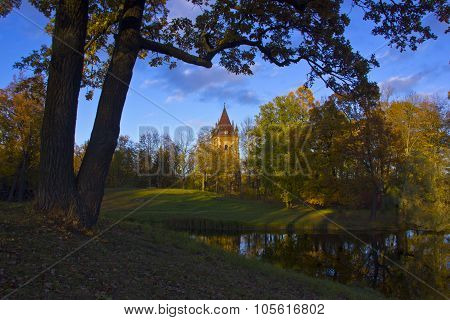 Sunny autumn landscape