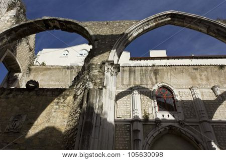 Looking Up At Carmo Convent