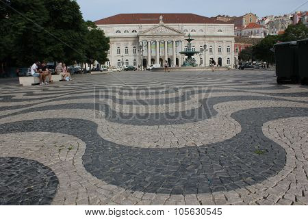 Dona Maria Teathre In Rossio Square