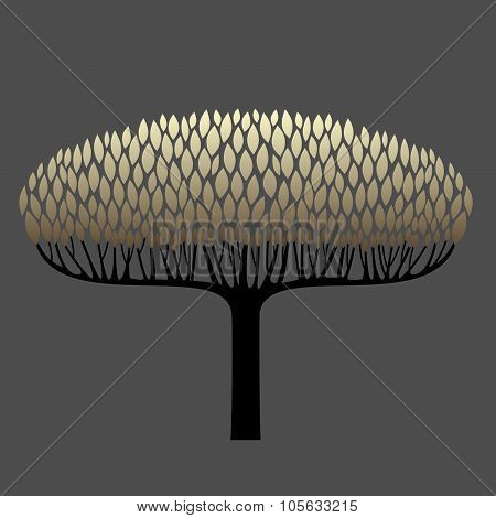 Silhouette of a tree